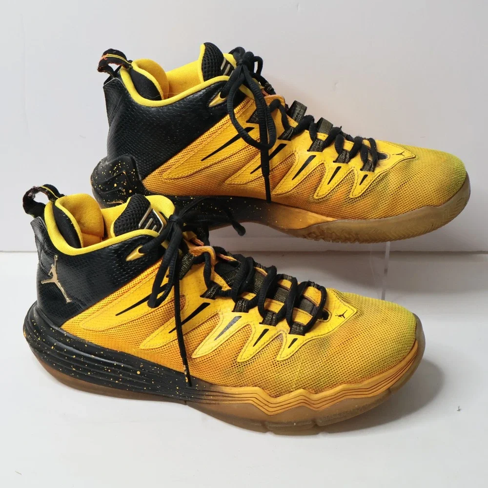 Jordan CP3 IX Yellow Black Basketball Shoes 810868-012 Mens‎ 8.5